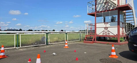 Live dronebeelden voor paardenkoers
